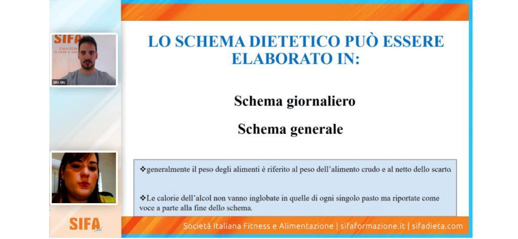 Corso nutrizione online